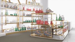 ออกแบบ ผลิต และติดตั้งร้าน : ร้าน OPIYA กระเป๋า ห้างฯ พารากอน กทม.